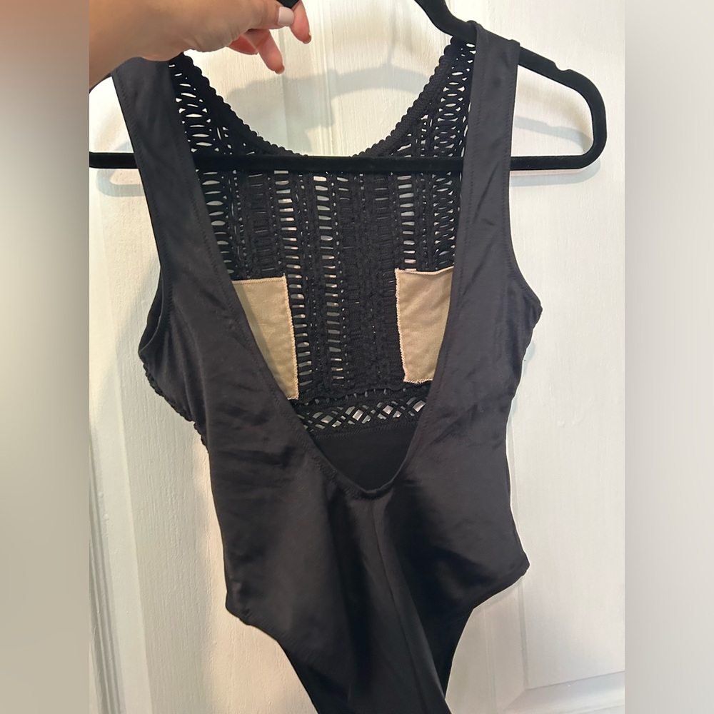 LA PERLA macrame vintage One-Piece Swimsuit sz 44 - Picture 11 of 11